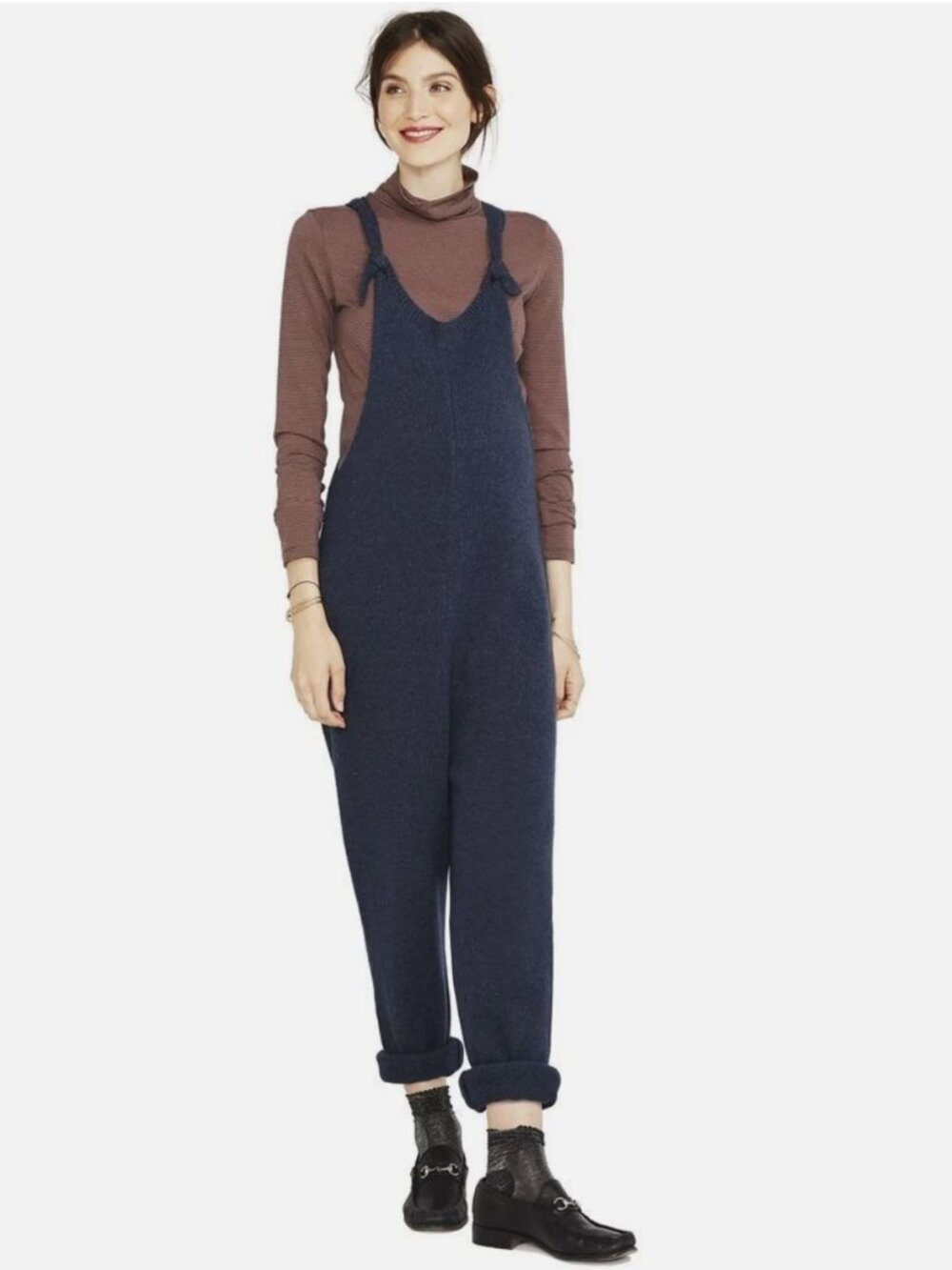 HATCH maternity knit overalls/jumpsuit wool ONE SIZE